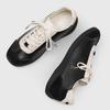 New Fashion Mixed Color Leather Sneakers Male Lace-Up Skate Board Shoes Daily Walking Shoes Breathable Casual Footwear Trainers
