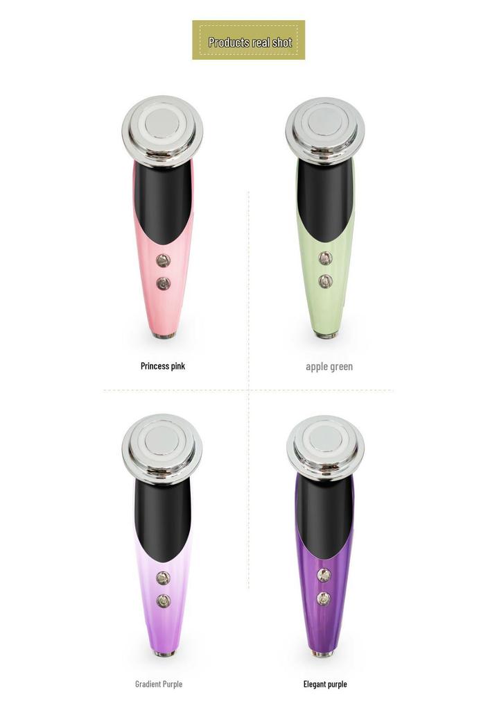 EMS Microcurrent Facial Beauty Device: Handheld Skin Rejuvenation with Color Light Therapy