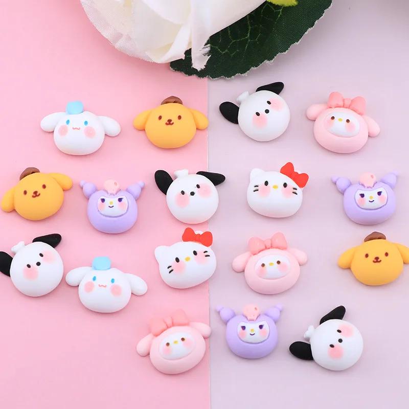 20 Pieces Of Cartoon Small Dog Cute Animal Series Resin Handmade Diy Jewelry Gifts Hair Clip Accessories