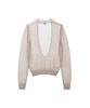 RENEJ Mohair Plunge Neck Knit