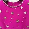 Coleção Primavera 2026: Vestido de Gala Justo com Pedrarias e Strass e Saia Longa