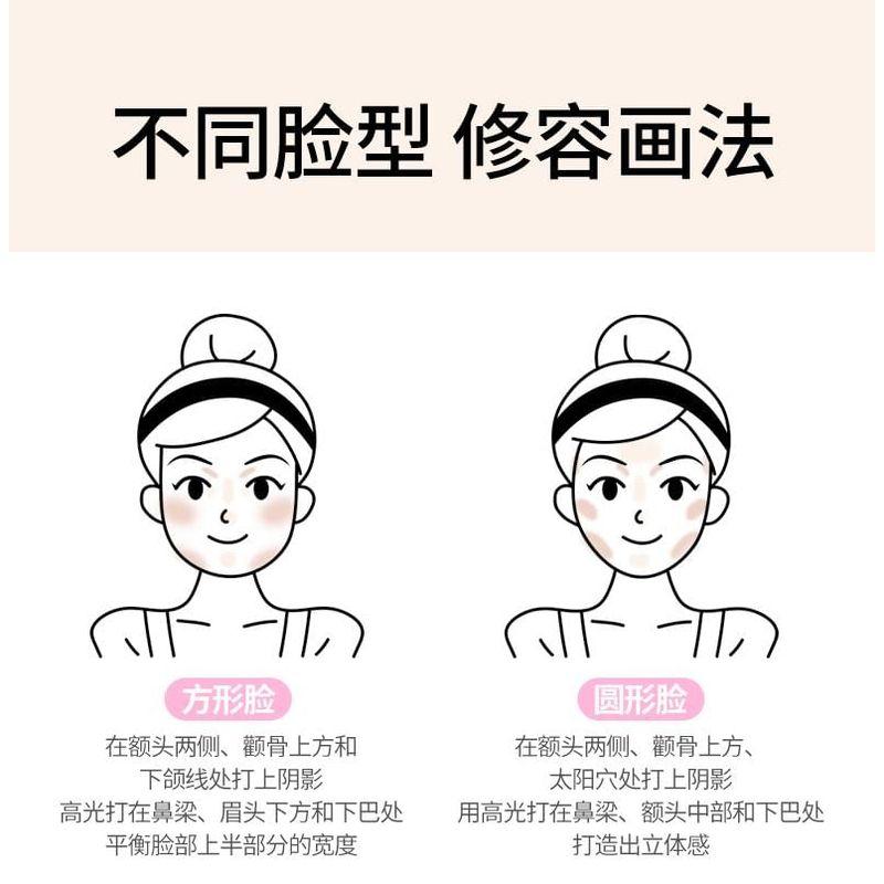 VEECCI - Fotoğrafçının Çift Uçlu Kontür / Aydınlatıcı / Allık Kalemi - 3 Çeşit