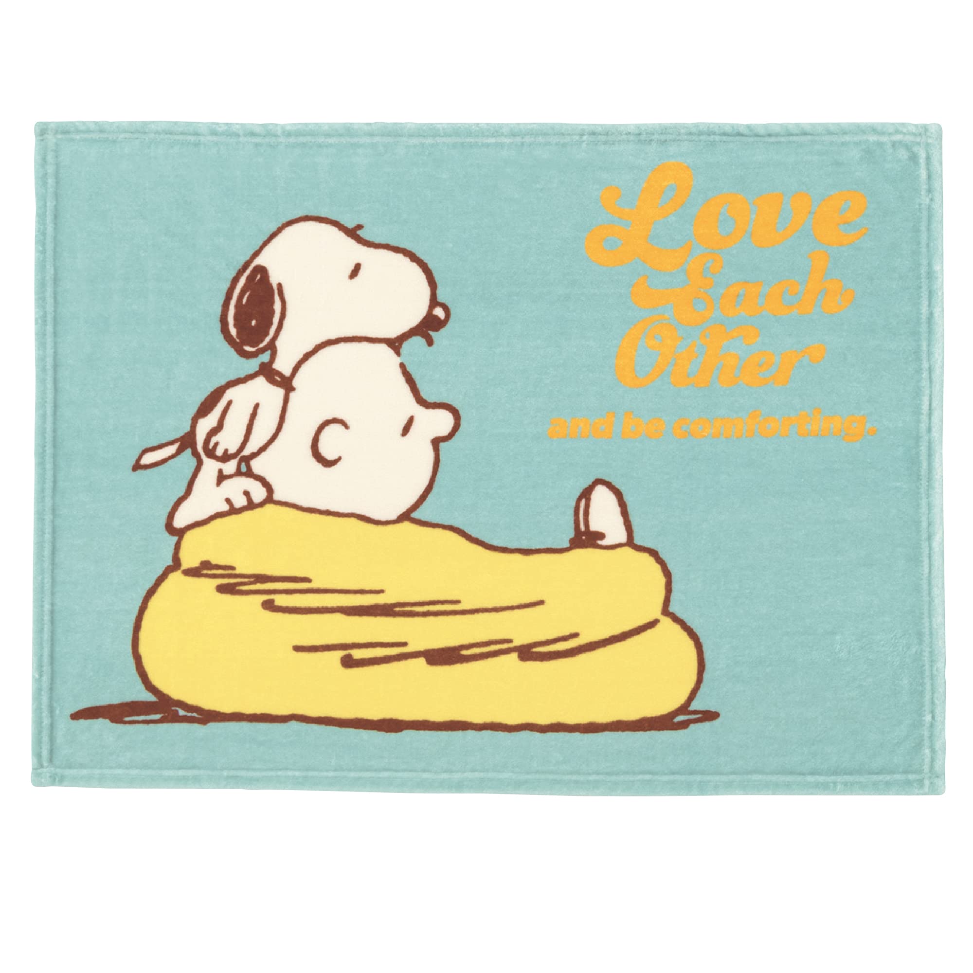 Плед Nishikawa Snoopy Charlie FQ71185069800, 100x70см, Стирка, Мягкий, Теплый, Легкий, Коричневый, Синий,