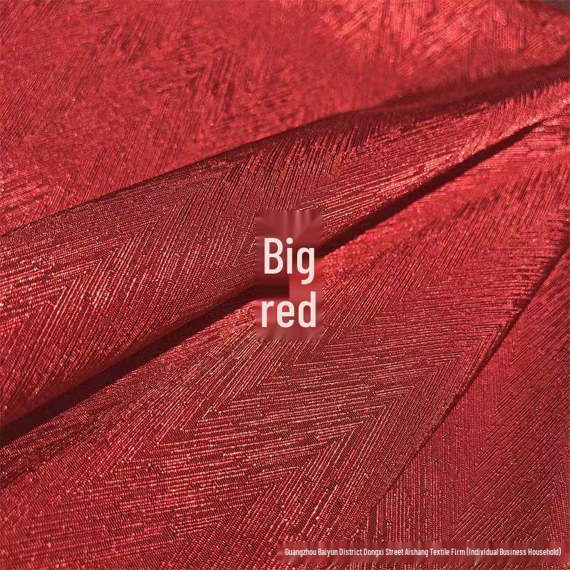 Herringbone Solid Color Twill Jacquard Fabric for Hanfu and Cheongsam Skirts