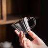 Japanese Style Heat-resistant Glass Tea Cups with Handle Household Transparent Small Capacity Kung Fu Single Cup Tea Ceremony