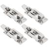 4Pcs Heavy Duty Anti Rattle Latch Robust Portable Easy Installation Mirror Finish Door Latch Lock