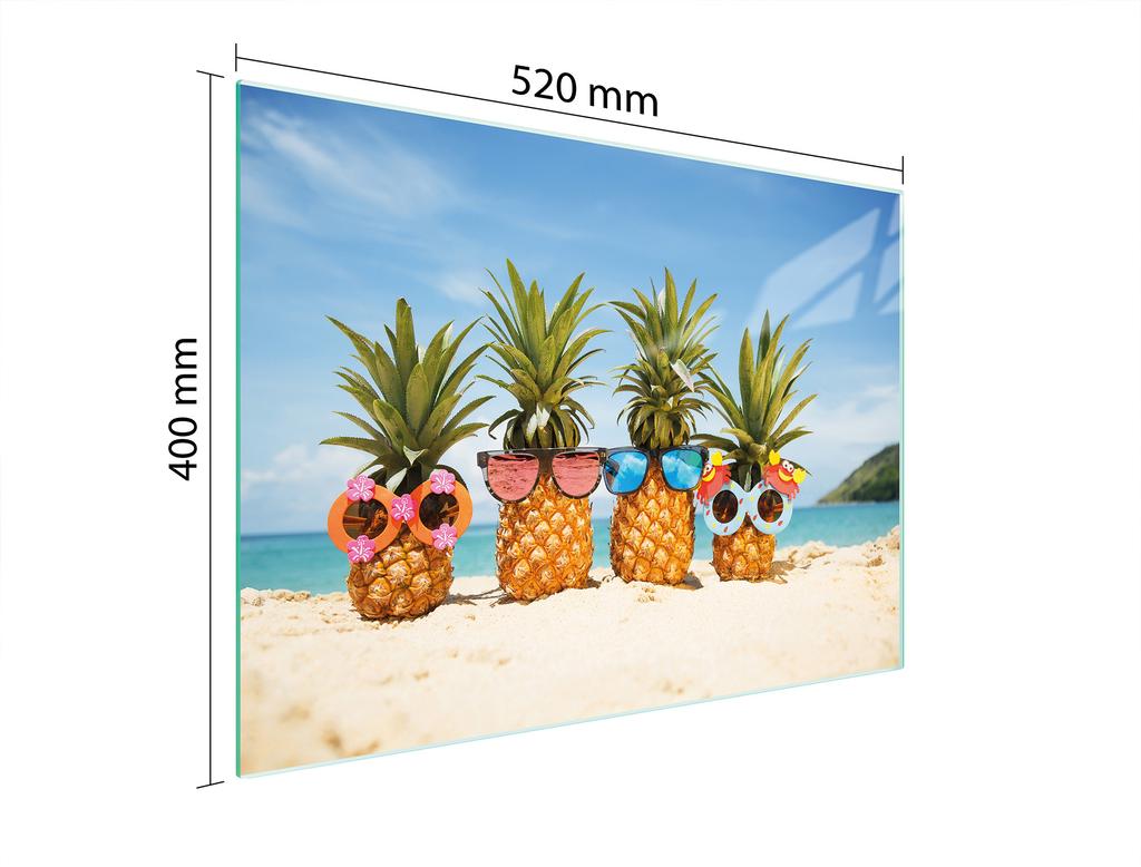 SZKLANA DESKA DO KROJENIA 52x40 ANANAS