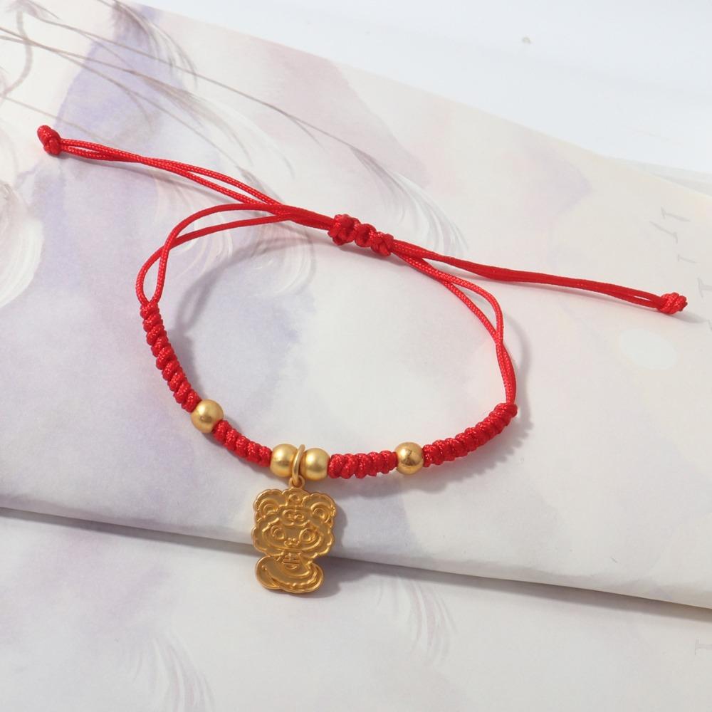 Chinese Style Lucky Red Rope New Year Fortune Bracelet Cute Snake Year Bracelet  Women