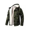 Mens Thick Cotton Coat Plaid Long Sleeve Loose Hooded Jacket Casual Winter Warm Outerwear