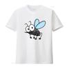 Unisexs Mosquito Print Cotton T Shirt Size XS to XL vintage Washed Breathable Slightly Casual Stretched Comfortable Unisex