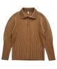 Akebteu Ps17 Pleated Collar Long Sleeve [Camel]