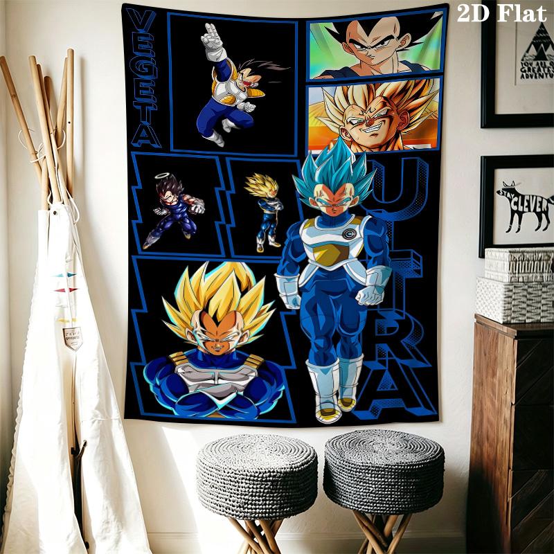 Dragon Ball Super Wall Tapestry Aesthetic Wall Hanging Printed Fabric Blanket Decorative Tapestries For Bedroom Living Room Home Decor