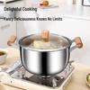 ZISIZ 26cm Stainless Steel Non-stick Steamer & Milk Pot