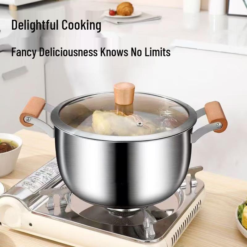 

ZISIZ 26cm Stainless Steel Non-stick Steamer & Milk Pot