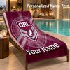 Custom Text Queensland Maroons Print Beach Towel Large Towel For Home Bathroom Beach