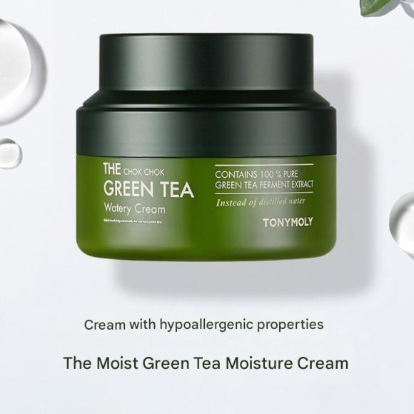 Tonymoly Die Chok Chok Green Tea Watery Cream 100ml (Erneuerung)