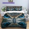 Owl and Its Reflection  Pattern Bedding Quilt Set Quilt Cover Pillowcase Home Decoration  Gift (1 * duvet cover + 2 * pillowcase, without core)