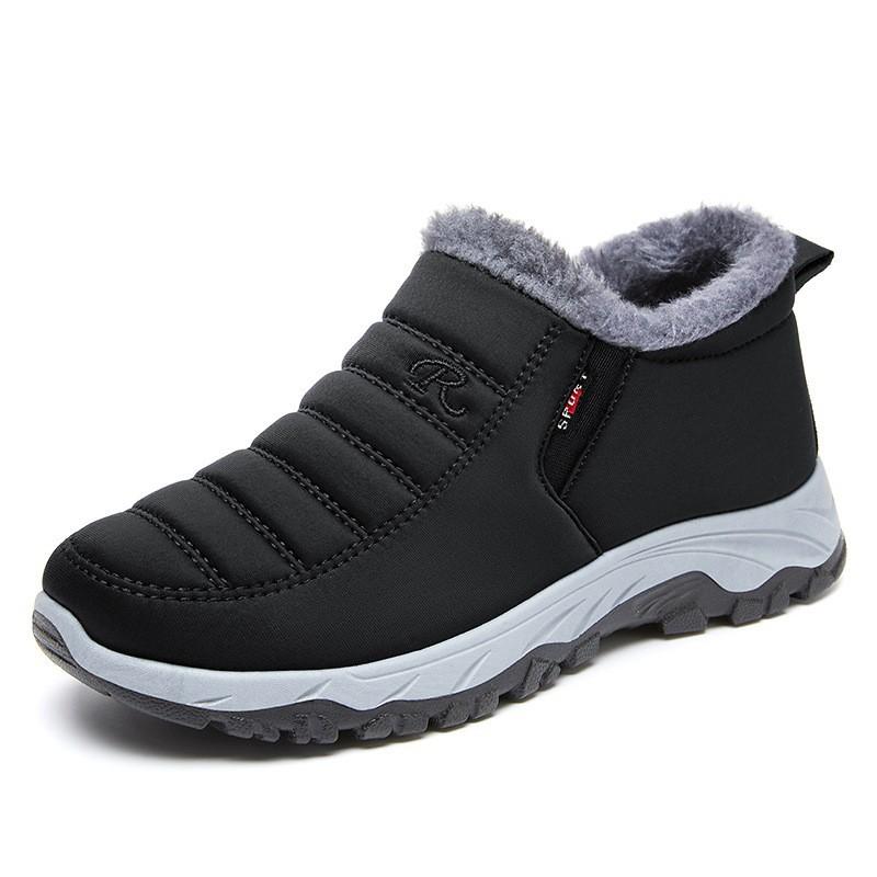 Cotton Shoes Women's Winter New Shoes Women's Foreign Trade Couples Walking Shoes Piled and Thickened Men's and Women's Snow Boots of the Same Style