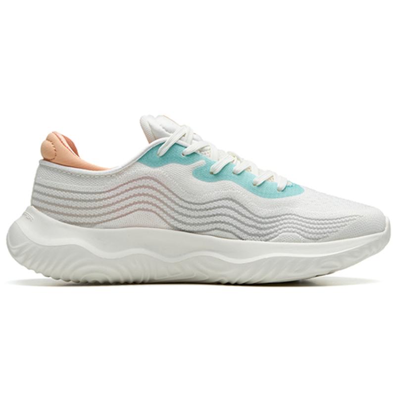 Anta Vielfalt Trainingskollektion Trainingsschuhe Damen Niedrig geschnitten Elfenbeinweiß/Fluss-Aqua-Blau Sneaker 122237718-5