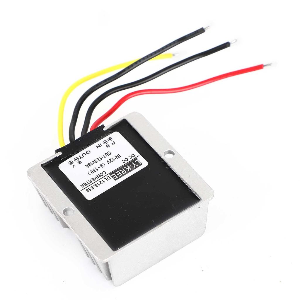 Artudatech Car DC/DC Converter Regulator Waterproof Step Up 13.8V To 13.8V 18A 248W