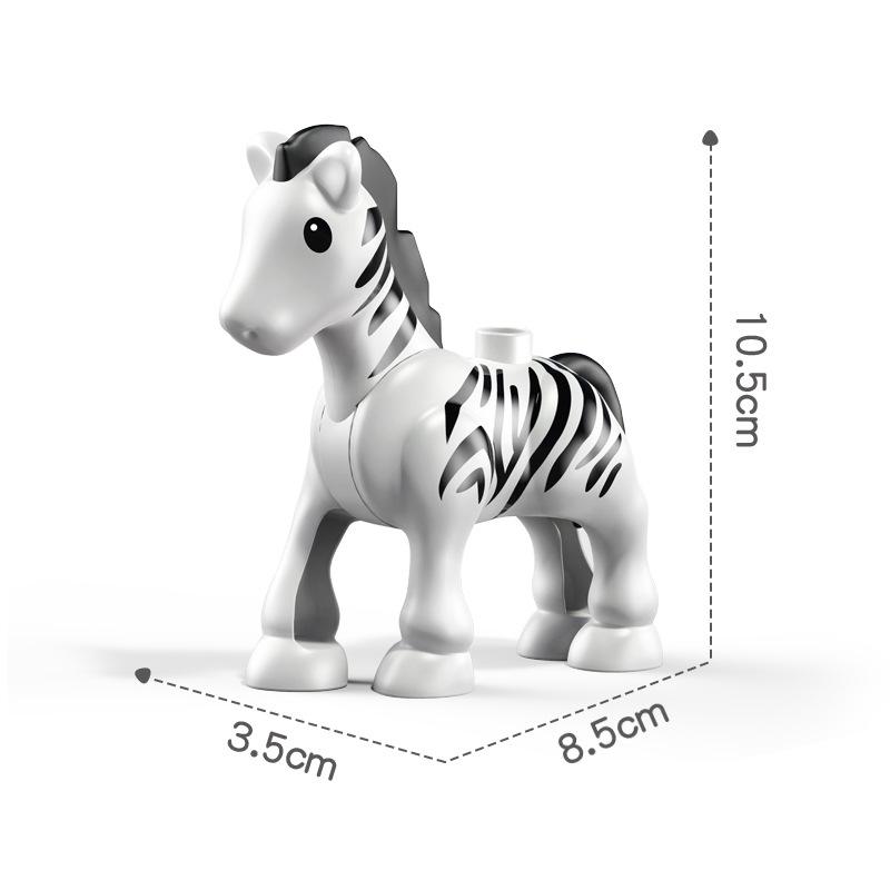 Large Animal Building Blocks for Children's Educational Play - Dolphin Set with Loose Parts