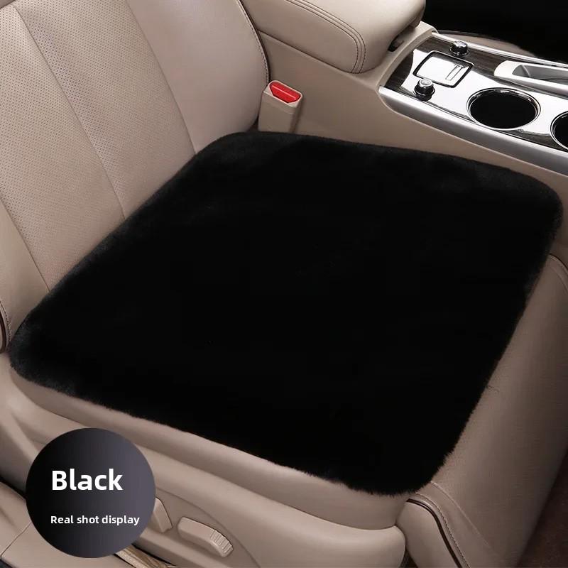 Sheepskin Car Seat Cushion Seat Covers Universal Fur Car Seat Cushion Winter Warm Car Seat Cover Automobile Interior Accessory