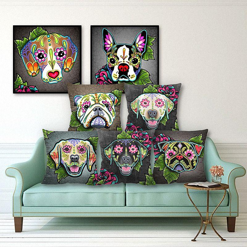 Premium Quality Cute And Funny Dog Pillow Cover For Anime Home Decor And Gifting