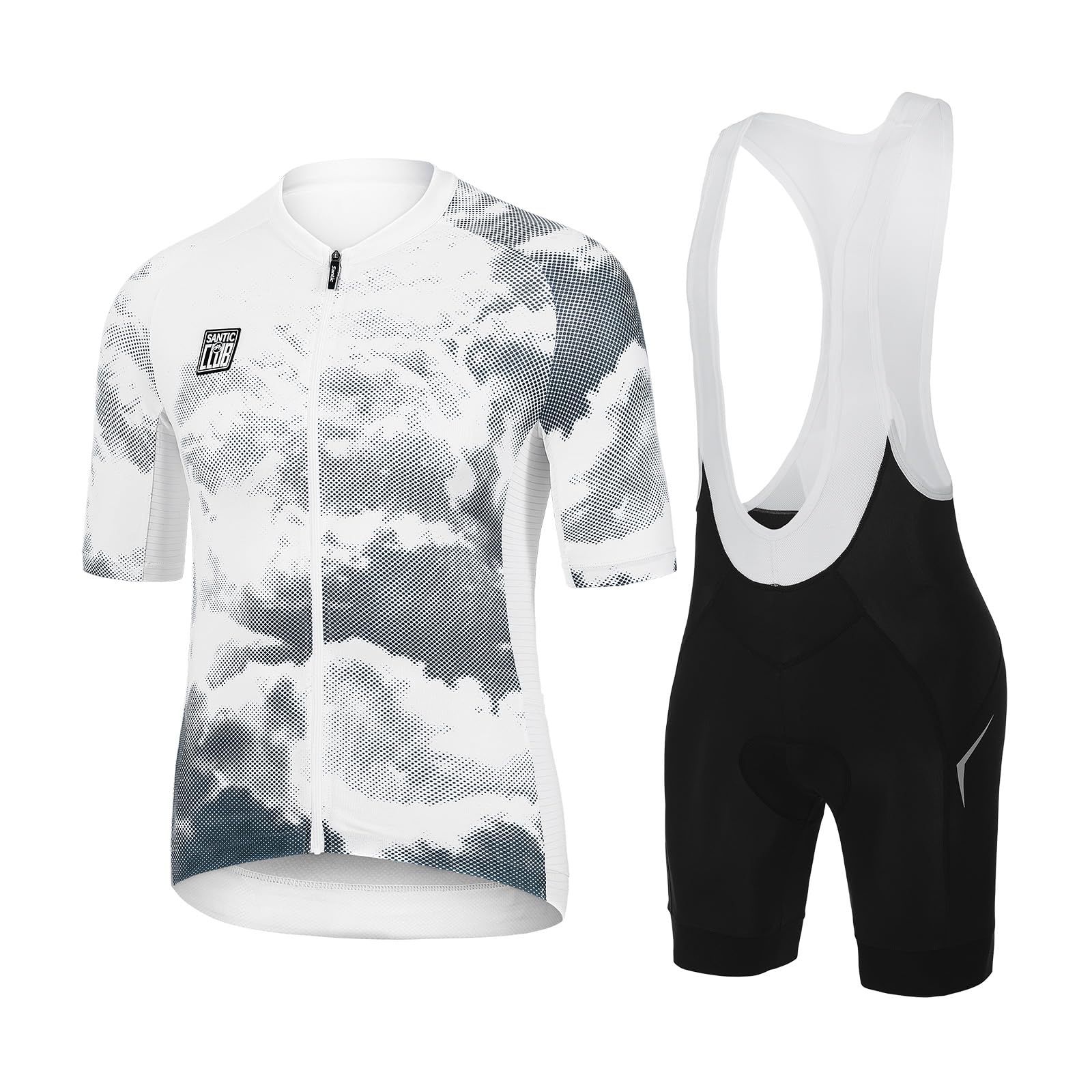 

Велоджерси Santic, комплект с коротким рукавом, верх и низ, велосипедная одежда, для велоспорта, велосипедов и шоссейных велосипедов