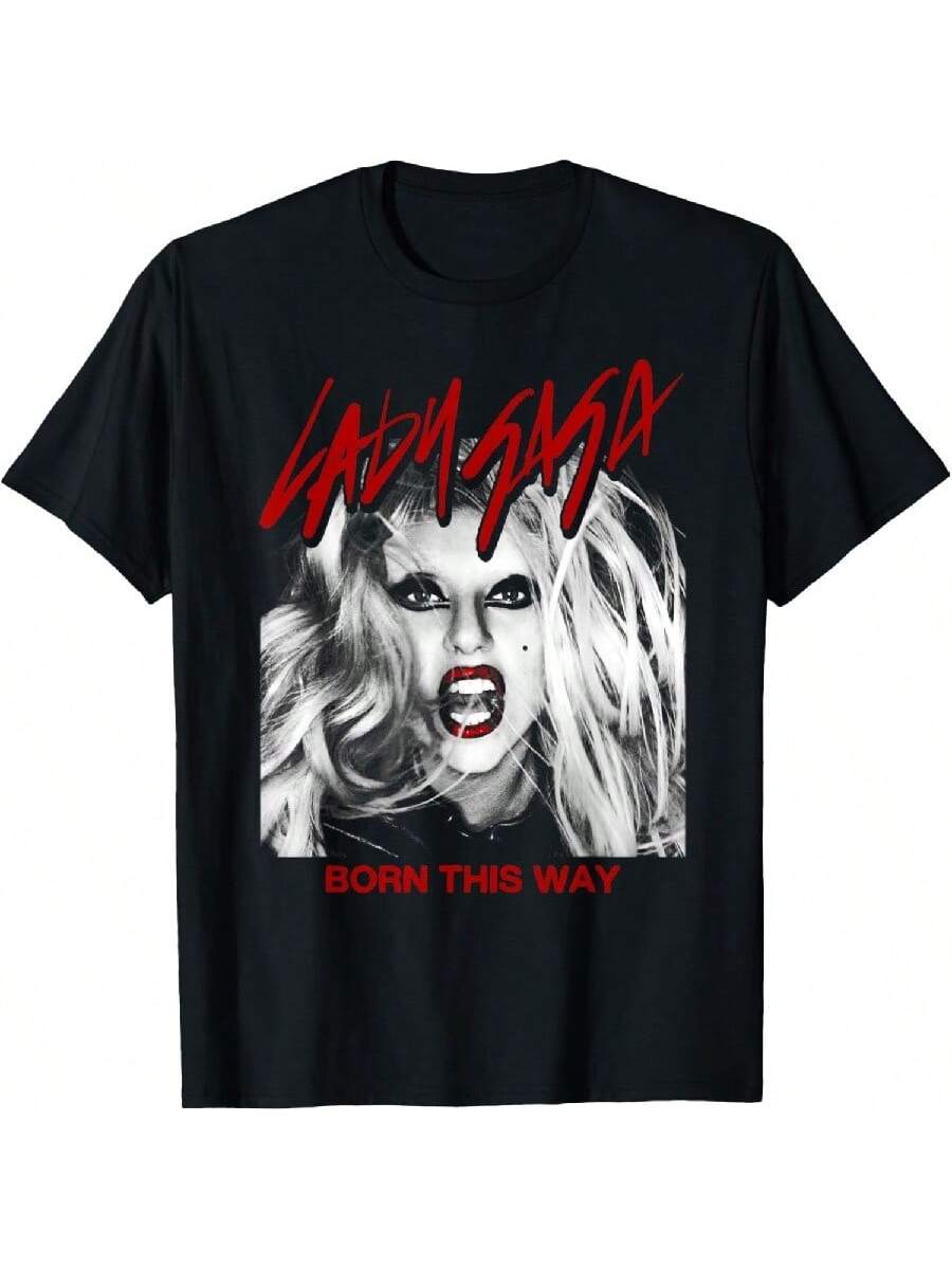 Official Lady Gagas Born This Way Cover T-Shirt S разноцветный