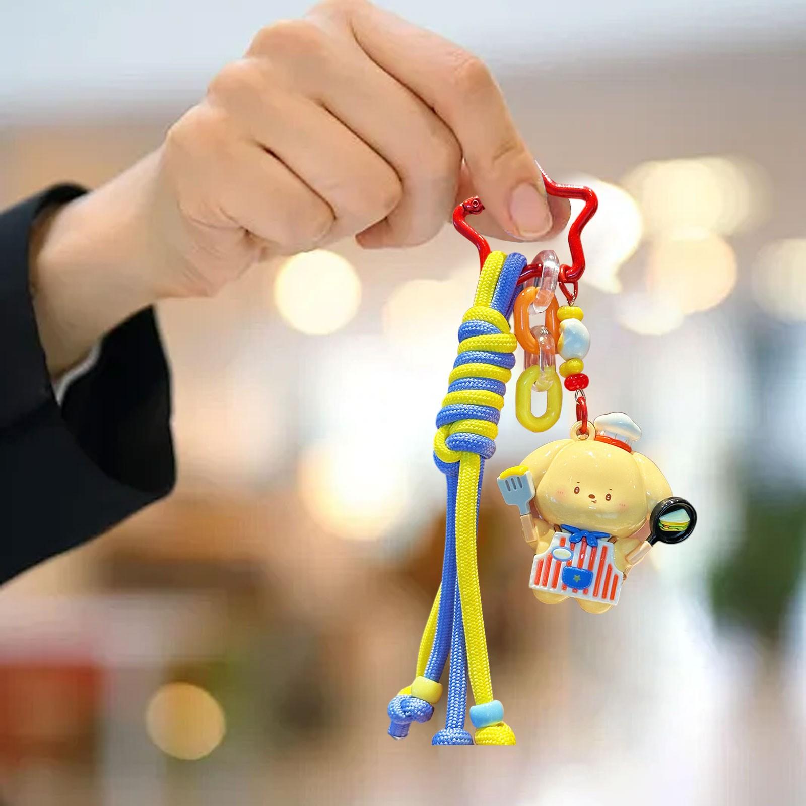 

Готовка Щенок Милый Мультяшный Брелок Подвеска Веселая Кукла Кукла Маленькое Украшение One Size красный