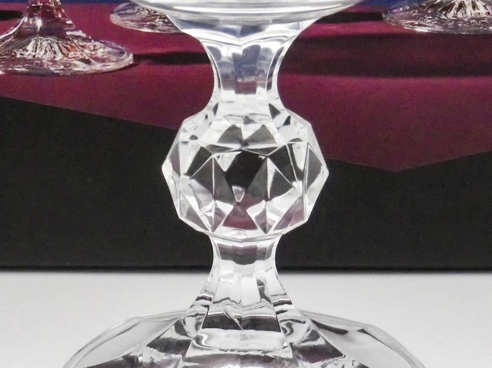 Bohemian Glass "Claudia" Wine Glasses, Set of 6, 40149-230-6, Dishwasher Safe, Crystallex