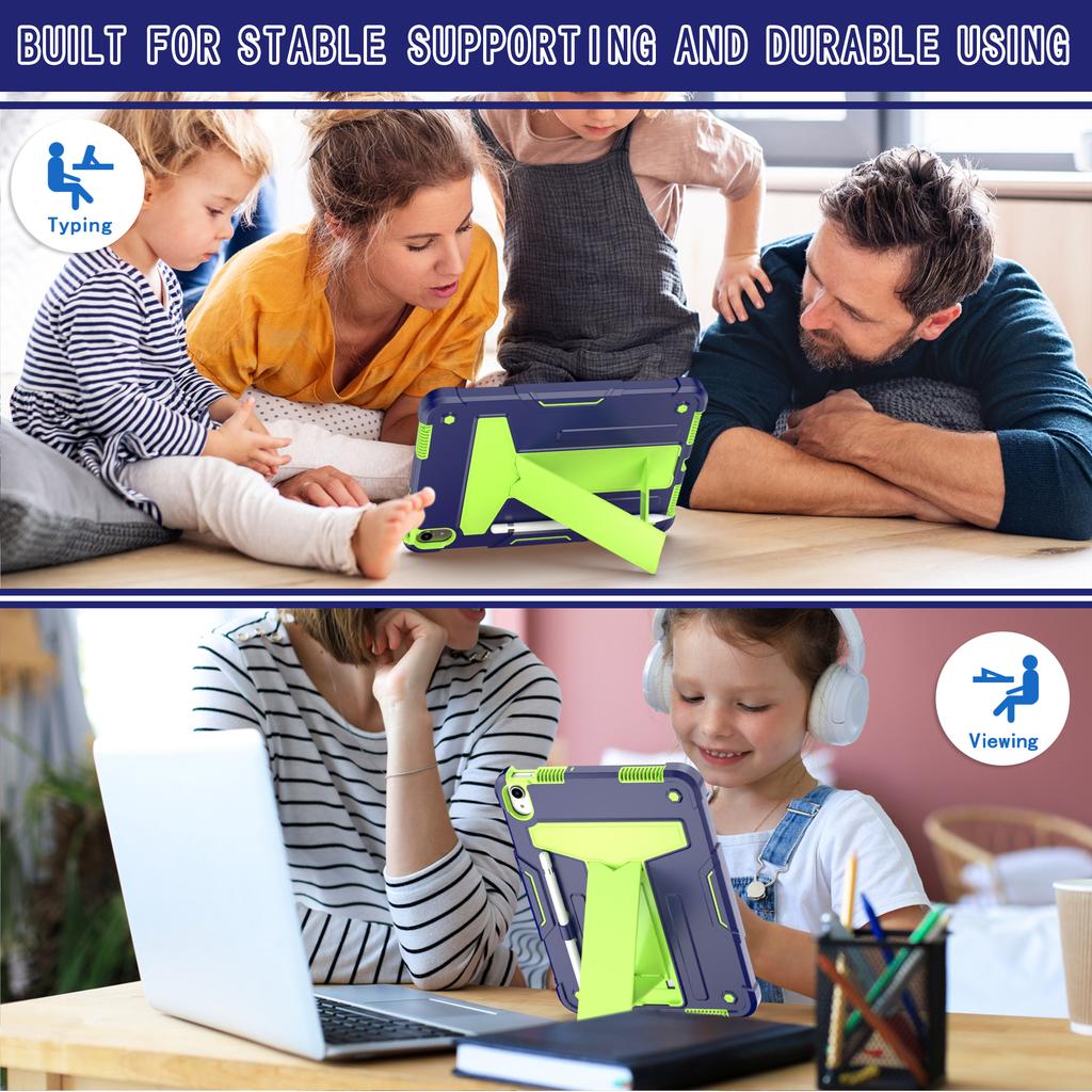 Armor Case Universal for IPad A16 2025 11th 10.9 2022 10th Gen A3354 A3355 A3356 A2757 A2777 A2696 Hybrid Stand Cover Shockproof