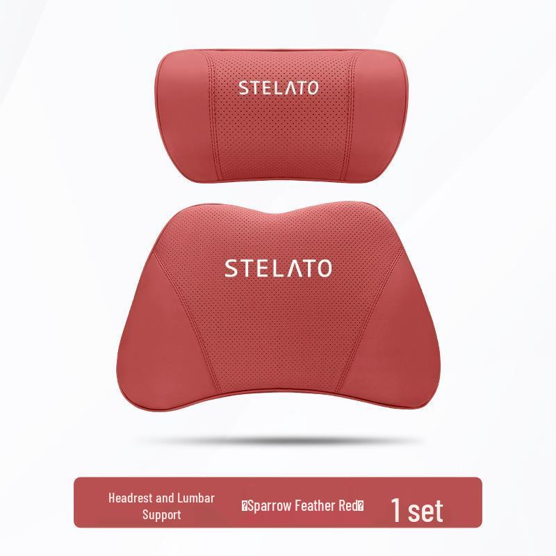 Xiangjie S9 Car All-Season Headrest and Suede Neck & Waist Support Pillow