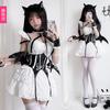Costum Halloween Rochie Menajeră Adult Diablo Goth Sexy Uniformă Imp Seducție Cosplay Rochie Liliac