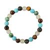 Jewelry bracelet, turquoise European and American popular bracelet, crystal tiger's eye stone beaded bracelet.