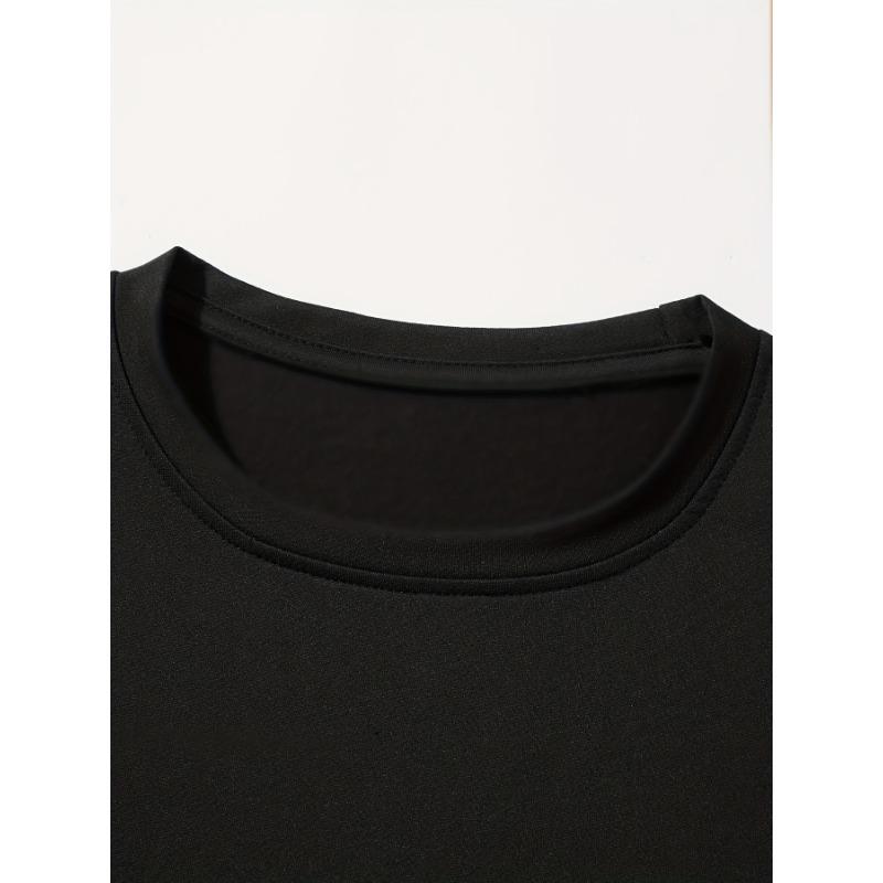 Men's Summer T-Shirt , Oversized Fit Casual Crew Neck Short Sleeve Tee, Easy-Care for Hot Weather - Comfortable Casual Attire for Tall & Large Men