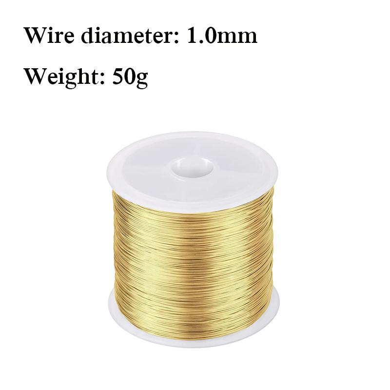 50g Solids Brass Wire 0.1mm 0.2mm 0.3mm 0.4mm 0.5mm 0.6mm 0.7mm 0.8mm 1mm 1.2mm Brass Wire Brass Metal Wire