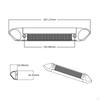 Recreational Vehicle LED Awning Light Waterproof IP67 RV Porch Luminous Shine Illumination Black and
