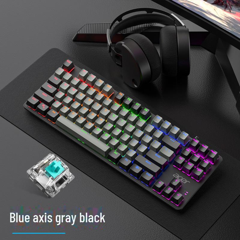Acer True Mechanical Wired Gaming Keyboard with Red/Blue Axis for Desktop and Laptop