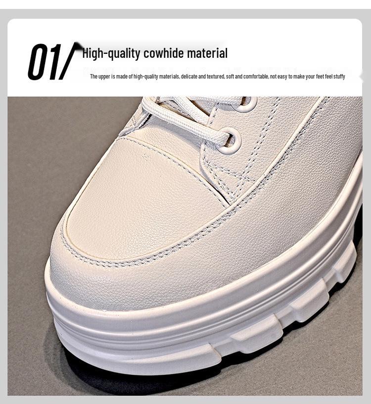 2025 New Women's British Style Ankle Boots - Autumn Collection, Versatile Thick Sole Martin Boots with Inner Lift for a Slimming Effect