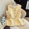 Double-Sided Layered Chinese Style Jacquard Vest for Middle-Aged & Elderly - Spring Qipao Vest