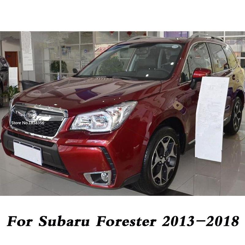 Car Rear Tail Back Light Lamp Frame Stick For Subaru Forester 2013 2014 2015 2016 2017 2018 ABS Chrome Cover Trim Panel 2pcs
