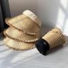 Straw Hat Children's Summer Empty Top Hat Travel Vacation Sun Protection Hat Seaside Beach Sun Hat Sun Protection Straw Hat