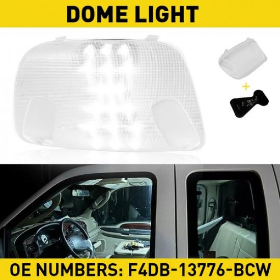 LED Interior Roof Dome Light & Cover For 1999-2007 Ford F-250 F-350 F-450 F-550