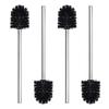 4Pcs Stainless Steel Handle Toilet Brush Bathroom Toilet Cleaning Replacement Brush Toilet Bowl Cleaner Tool Enduring