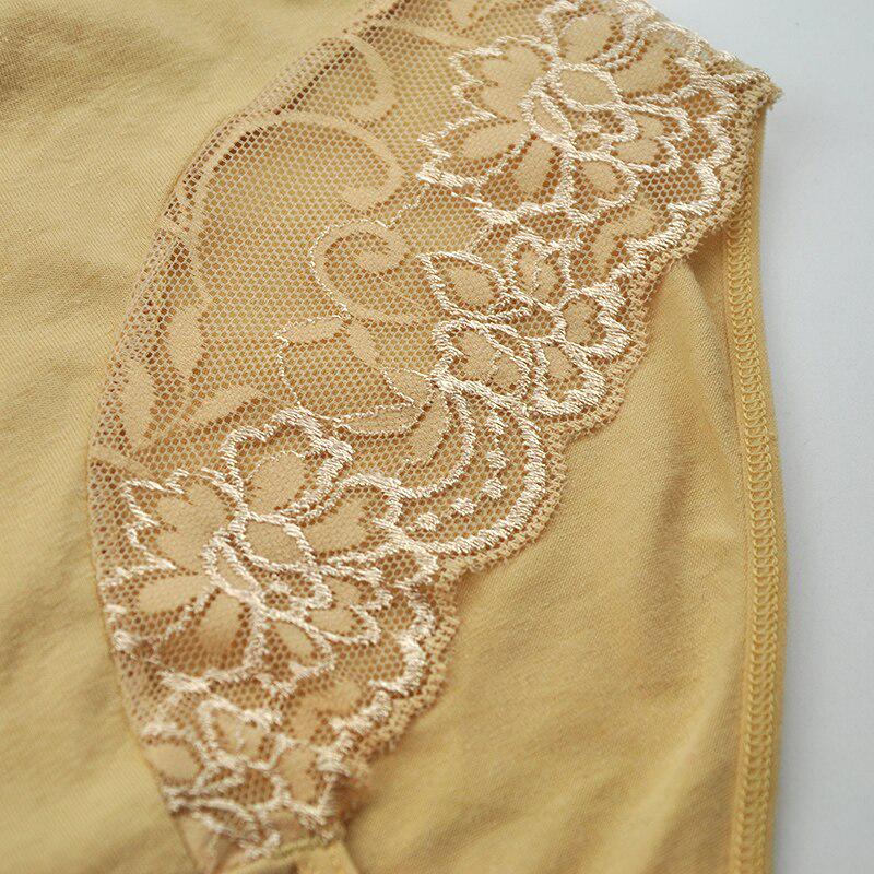 Sexy Spitzenhöschen in Übergröße für Damen, Damen-Baumwollunterwäsche, Mütter-Slips, Schlüpfer für Damen, 6 Stück