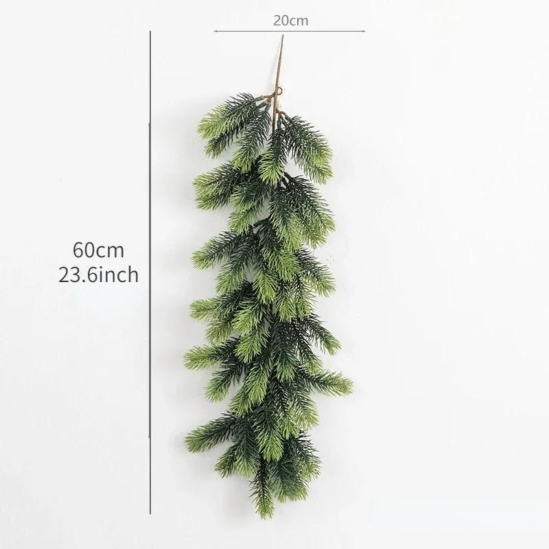 Christmas Pine Branches Christmas Decoration Artificial Fake Plant Pine Needles Wreath DIY Xmas Tree Home Decor New Year