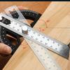 Stainless Steel Angle Protractor 12-Inch Adjustable Protractor Square  Woodworking