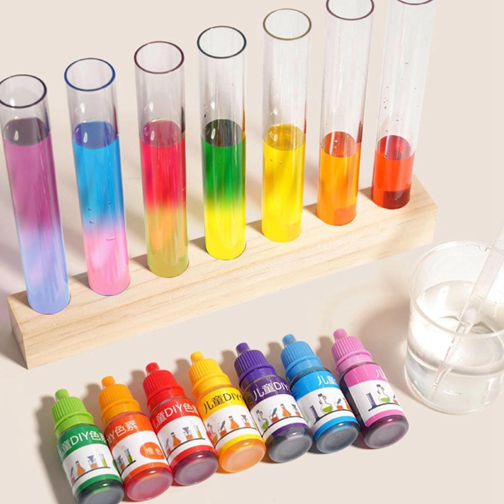 Science Kit toy,Science Experiment,Three Primary Color Experiment,Colorful Test Tube Toy for