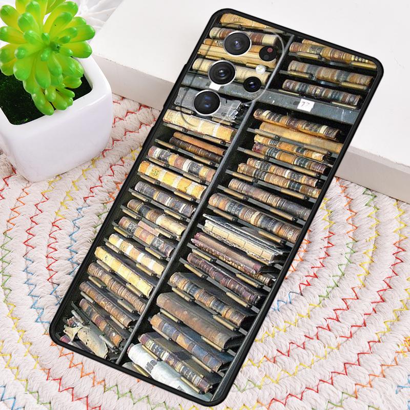 Read Books Library Bookshelf Phone Case For Samsung Galaxy Note 10 Pro S26 S25 S24 S23 S22 Ultra Plus S21 FE S20 Cover